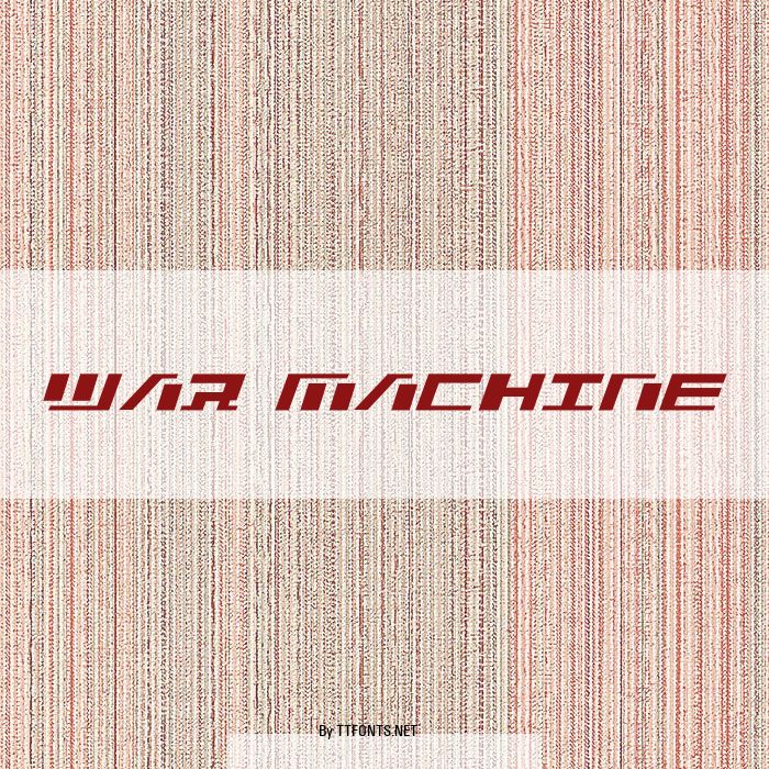 War Machine example